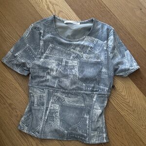 Starlow denim corset tee S